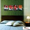 4拼抽象E09 純手繪 油畫 直幅*4 紅灰 暖色系 線條 裝飾 無框畫 民宿 餐廳 裝潢 室內設計
