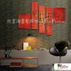 5拼抽象B5 純手繪 油畫 直幅*5 紅色 暖色系 形象 造型 無框畫 民宿 餐廳 裝潢 室內設計