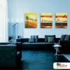 3拼風景TT1 純手繪 油畫 直幅*3 黃褐 暖色系 掛畫 裝飾 無框畫 民宿 餐廳 裝潢 室內設計