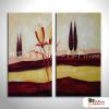 2拼抽象D10 純手繪 油畫 直幅*2 紅褐 暖色系 裝飾 畫飾 無框畫 民宿 餐廳 裝潢 室內設計