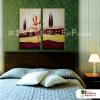 2拼抽象D10 純手繪 油畫 直幅*2 紅褐 暖色系 裝飾 畫飾 無框畫 民宿 餐廳 裝潢 室內設計