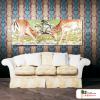 羚羊01 純手繪 油畫 橫幅 褐綠 中性色系 動物 大自然 藝術畫 掛畫 民宿 餐廳 室內設計