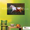 馬A05 純手繪 油畫 橫幅 褐白 中性色系 動物 大自然 藝術畫 掛畫 民宿 餐廳 裝潢 室內設計