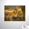 獅子05 純手繪 油畫 橫幅 褐咖 中性色系 動物 大自然 藝術畫 掛畫 民宿 餐廳 裝潢 室內設計