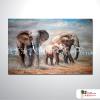 大象12 純手繪 油畫 橫幅 褐灰 中性色系 動物 大自然 藝術畫 掛畫 民宿 餐廳 裝潢 室內設計