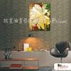 寫實花卉43 純手繪 油畫 直幅 黃褐 暖色系 寫實 掛畫 無框畫 民宿 室內設計 居家佈置