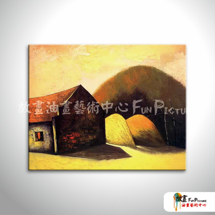 越南景90 純手繪 油畫 橫幅 褐咖 中性色系 藝術品 裝飾 無框畫 裝潢 室內設計 實拍影片