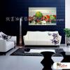 越南景124 純手繪 油畫 橫幅 灰底 中性色系 藝術品 裝飾 無框畫 裝潢 室內設計 客廳掛畫