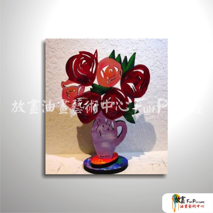 花卉34 純手繪 油畫 直幅 紅紫 暖色系 藝術品 裝飾 畫飾 無框畫 民宿 餐廳 裝潢 室內設計