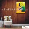 花卉48 純手繪 油畫 直幅 黃綠 暖色系 藝術品 裝飾 畫飾 無框畫 民宿 餐廳 裝潢 室內設計