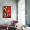 花卉51 純手繪 油畫 直幅 紅黃 暖色系 藝術品 裝飾 畫飾 無框畫 民宿 餐廳 裝潢 室內設計