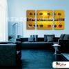3拼風景G01 純手繪 油畫 直幅*2/方形*1 黃橙 暖色系 裝飾 無框畫 民宿 餐廳 裝潢 室內設計