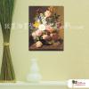 古典花卉30 純手繪 油畫 直幅 褐底 中性色系 寫實 掛畫 無框畫 民宿 室內設計 居家佈置
