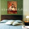 古典花卉45 純手繪 油畫 直幅 紅褐 暖色系 寫實 掛畫 無框畫 民宿 室內設計 居家佈置