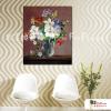 古典花卉48 純手繪 油畫 直幅 多彩 中性色系 寫實 掛畫 無框畫 民宿 室內設計 居家佈置