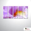 5拼花卉A17 純手繪 油畫 直幅*5 紫色 冷色系 印象 掛畫 無框畫 民宿 餐廳 裝潢 室內設計