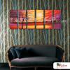 6拼風景A50 純手繪 油畫 直幅*6 橙紫 暖色系 寫實 掛畫 無框畫 民宿 餐廳 裝潢 室內設計