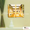 門窗景37 純手繪 油畫 橫幅 黃褐 暖色系 裝飾 畫飾 無框畫 民宿 餐廳 裝潢 室內設計