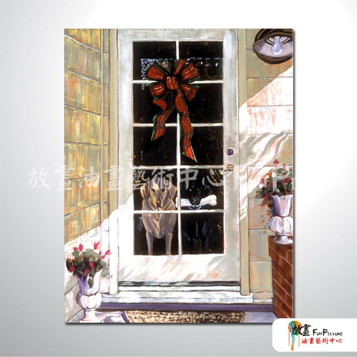 門窗景43 純手繪 油畫 直幅 褐灰 中性色系 裝飾 畫飾 無框畫 民宿 餐廳 裝潢 室內設計