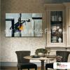 門窗景58 純手繪 油畫 橫幅 灰色 中性色系 裝飾 畫飾 無框畫 民宿 餐廳 裝潢 室內設計