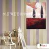 裝飾風景54 純手繪 油畫 直幅 紅褐 暖色系 藝術品 裝飾 無框畫 裝潢 室內設計 實拍影片