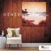 裝飾風景56 純手繪 油畫 方形 紅褐 暖色系 藝術品 裝飾 無框畫 裝潢 室內設計 客廳掛畫