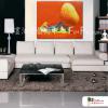 裝飾風景67 純手繪 油畫 橫幅 黃橙 暖色系 藝術品 裝飾 無框畫 裝潢 室內設計 客廳掛畫