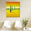 裝飾風景68 純手繪 油畫 直幅 黃綠 暖色系 藝術品 裝飾 無框畫 裝潢 室內設計 客廳掛畫
