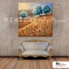 裝飾風景72 純手繪 油畫 方形 褐藍 中性色系 藝術品 裝飾 無框畫 裝潢 室內設計 客廳掛畫