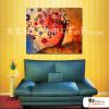 裝飾風景73 純手繪 油畫 橫幅 紅橙 暖色系 藝術品 裝飾 無框畫 裝潢 室內設計 客廳掛畫