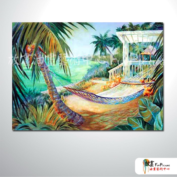 海景A60 純手繪 油畫 橫幅 褐綠 中性色系 浪漫 沙灘 海灣 海浪 夕陽 裝潢 室內設計 客廳掛畫