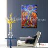 純抽象13 純手繪 油畫 直幅 藍咖 冷色系 藝術畫 裝飾 無框畫 裝潢 室內設計 客廳掛畫