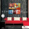 純抽象44 純手繪 油畫 方形 紅藍 中性色系 藝術畫 裝飾 無框畫 裝潢 室內設計 客廳掛畫