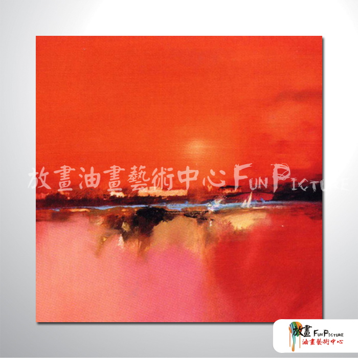 純抽象54 純手繪 油畫 方形 紅橙 暖色系 藝術畫 裝飾 無框畫 裝潢 室內設計 客廳掛畫