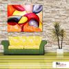純抽象61 純手繪 油畫 橫幅 紅橙 暖色系 藝術畫 裝飾 無框畫 裝潢 室內設計 客廳掛畫