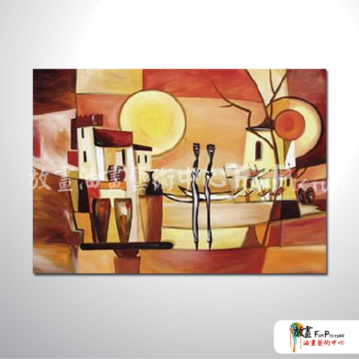 純抽象84 純手繪 油畫 橫幅 橙褐 暖色系 藝術畫 裝飾 無框畫 裝潢 室內設計 客廳掛畫