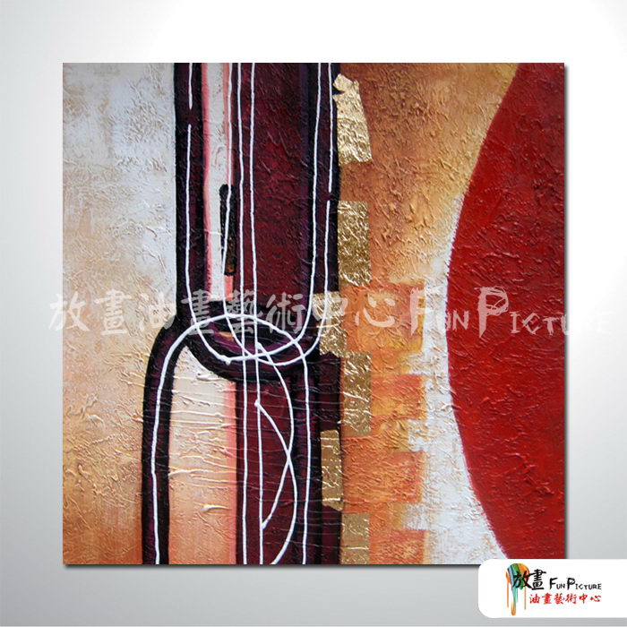 純抽象A03 純手繪 油畫 方形 紅褐 暖色系 藝術畫 裝飾 無框畫 裝潢 室內設計 客廳掛畫