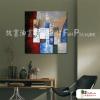 純抽象A05 純手繪 油畫 方形 藍褐 中性色系 藝術畫 裝飾 無框畫 裝潢 室內設計 客廳掛畫