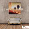 裝飾風景A19 純手繪 油畫 方形 黃褐 暖色系 藝術畫 裝飾 無框畫 裝潢 室內設計 客廳掛畫