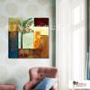 純抽象方131 純手繪 油畫 方形 褐綠 中性色系 藝術畫 裝飾 無框畫 裝潢 室內設計 客廳掛畫