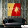 純抽象方139 純手繪 油畫 方形 紅褐 暖色系 藝術畫 裝飾 無框畫 裝潢 室內設計 客廳掛畫