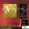 裝飾海芋146 純手繪 油畫 方形 金色 暖色系 藝術畫 裝飾 無框畫 裝潢 室內設計 客廳掛畫