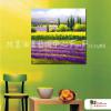 薰衣草田144 純手繪 油畫 方形 黃紫 中性色系 藝術畫 裝飾 無框畫 裝潢 室內設計 客廳掛畫