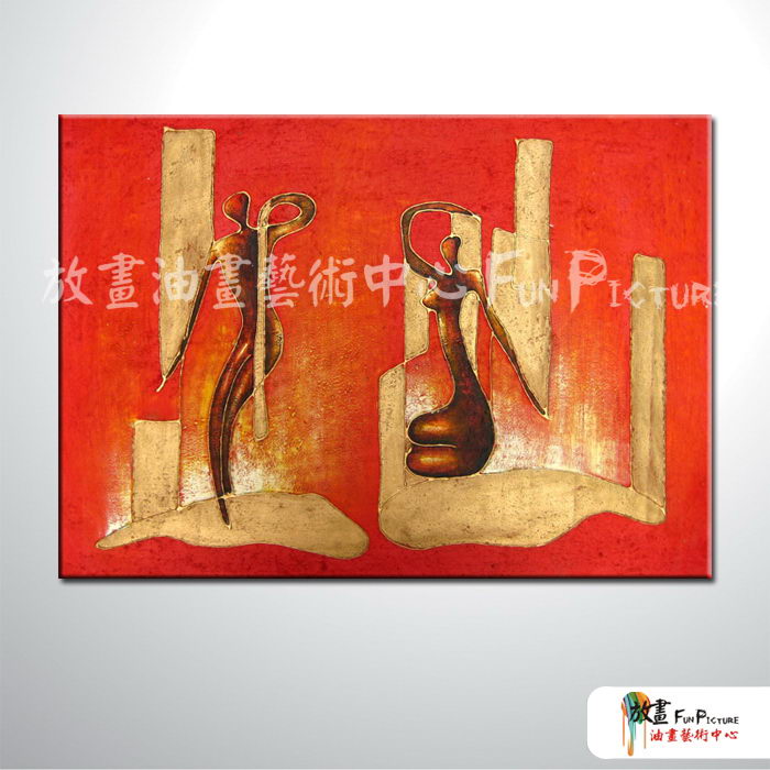 新稿抽象12 純手繪 油畫 橫幅 紅色 暖色系 藝術畫 裝飾 無框畫 裝潢 室內設計 客廳掛畫