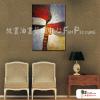 新稿抽象14 純手繪 油畫 直幅 紅銀 暖色系 藝術畫 裝飾 畫飾 無框畫 裝潢 室內設計 客廳掛畫
