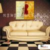 純抽象方02 純手繪 油畫 方形 黃紅 暖色系 藝術畫 裝飾 畫飾 無框畫 裝潢 室內設計 居家佈置