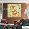 純抽象方10 純手繪 油畫 方形 黃褐 暖色系 藝術畫 裝飾 畫飾 無框畫 裝潢 室內設計 居家佈置