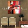 純抽象方21 純手繪 油畫 方形 紅色 暖色系 藝術畫 裝飾 畫飾 無框畫 裝潢 室內設計 居家佈置