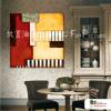 純抽象方26 純手繪 油畫 方形 紅橙 暖色系 藝術畫 裝飾 畫飾 無框畫 裝潢 室內設計 居家佈置