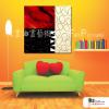 純抽象方33 純手繪 油畫 方形 紅底 暖色系 藝術畫 裝飾 畫飾 無框畫 裝潢 室內設計 居家佈置